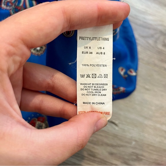 Cobalt Strappy Wrap Front Bodycon Dress - Picture 12 of 12